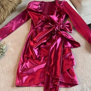 Silk pink dress med